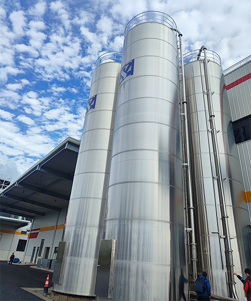 Silo lưu trữ ngoài trời Niasi cho nguyên liệu nhựa